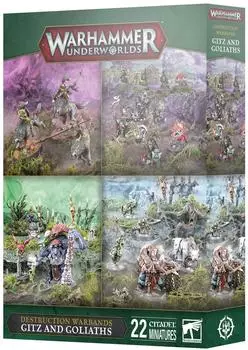 Games Workshop Warhammer Underworlds: Destruction Warbands - Gitz and Goliaths (4 Warband Pack)
