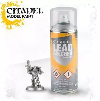 Games Workshop Leadbelcher Grundierung Spr&uuml;hfarbe, metallisch, 400ml