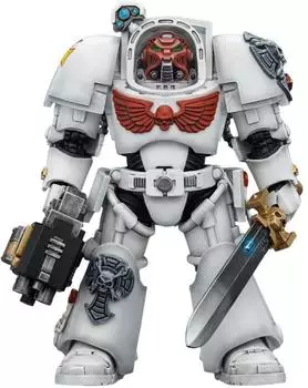 Joy Toy Warhammer 40,000 White Scars Terminator 1 mit Energieschwert und Sturmbolter, 14cm (JT03189)
