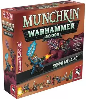 Pegasus Munchkin Warhammer 40K Super Mega Set, Kartenspiel (17039G)