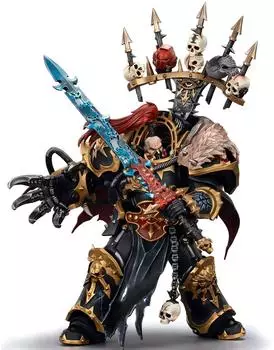Joy Toy Warhammer 40.000 Black Legion Abaddon der Zerst&ouml;rer mit Drach'nyen und dem Talo, 16cm (JT02922)
