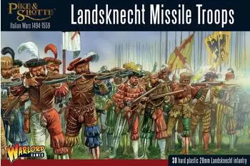 Warlord Games Landsknecht Missile Troops 28mm Kunststoff-Miniaturen (202016003)