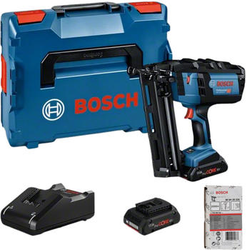 Bosch GNH 18V-64 M ( 2x 4,0 Ah + Ladegerät + Nägel + L-Boxx)