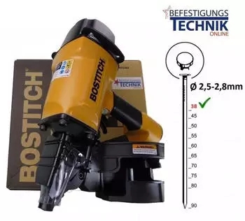 Bostitch N8090CB-1ML-E Coilnagler 16° Coilnägel 38-90mm Compact (N8090CB-1ML-E)