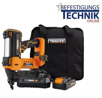 BeTeOn24 Akku-Fußleistennagler 15-50mm 2x2,0Ah für Stahlbrads (LDFST50)