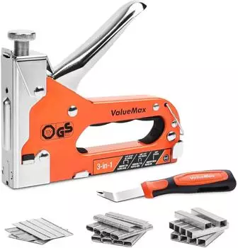 LuxusKollektion Handtacker 3-in-1 Set mit 3000 Klammern, T&Uuml;V GS gepr&uuml;ft