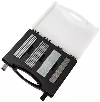 Scheppach Tackerklammern-Set Klammern und N&auml;gel im Koffer f&uuml;r Druckluftnagler (7906100739)