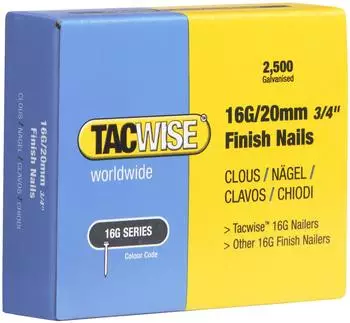 Tacwise Finish-Nägel gerade 16 Gauge 20mm, 2500er-Pack (TAC0665)