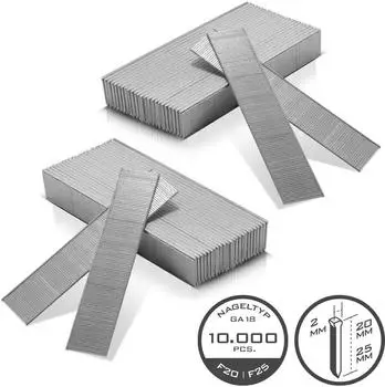 Stahlwerk Druckluftn&auml;gel 18GA F20/F25, 10000 St&uuml;ck Streifenn&auml;gel (8192)