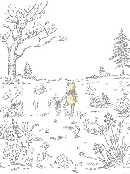 Komar Winnie Pooh Walk 200 x 280 cm (IADX4-043)