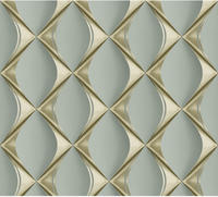 living walls Vliestapete "My Home My Spa" 3D-Optik geometrisch metallic leicht