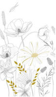 living walls Fototapete "Fototapete Floral" matt glatt Blumentapete Floral