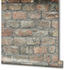 Marburg Tapeten GZSZ Stein-Optik grau orange (34834)
