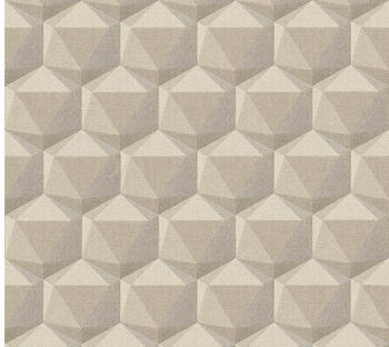 Livingwalls Nara Geometrisch beigegrau (38748-5)