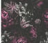 Livingwalls Pint Walls floral schwarz lila (38509-4)