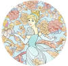 Komar Vliestapete »Cinderella Pastel Dreams«, 125x125 cm (Breite x Höhe), rund und
