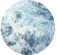 Komar Vliestapete "Vlies selbstklebend - Ocean Twist - Gr&ouml;&szlig;e 125 x 125 cm" bedruckt