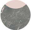 Komar Vliestapete »Stripe Marmor«, 125x125 cm (Breite x Höhe), rund und