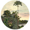 Komar Fototapete »Vintage Landscape«, 125x125 cm (Breite x Höhe), rund und