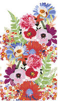 living walls Fototapete "Bunte Blumentapete" gemustert matt neutral glatt