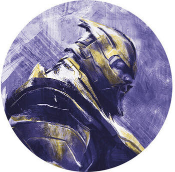 Komar Dots Fototapete rund Avengers Paint Thanos