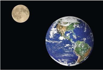 PaperMoon 18316 Earth and Moon 7-tlg. 350 x 260 cm