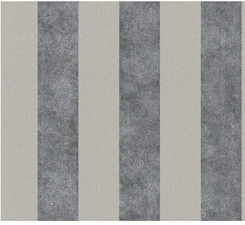 A.S. Creation Trendwall Streifen Grau/Silber Streifen