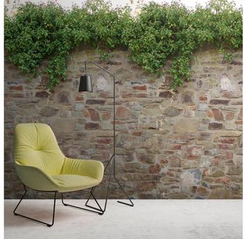 Livingwalls 39247-1 The Wall II Bruchsteinwand Efeu Creme 3-tlg. 159 x 280 cm