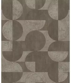 Rasch Concrete kreise braun (521368)