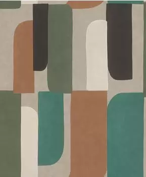 Rasch Paraiso Grafik gr&uuml;n (330526)