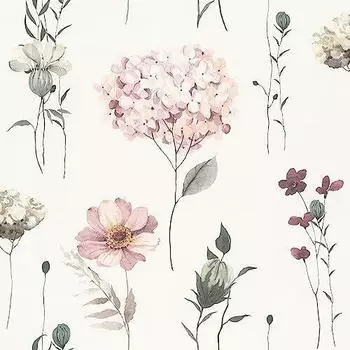 Rasch bunten Blumen + Blüten Aquarell Optik 10,05 m x 0,53 m (300642)