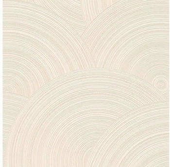 Livingwalls AS Creation My Home My Spa Vliestapete Kreisdesign (Creme, Grafisch, 10,05 x 0,53 m)
