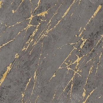 Livingwalls THE BOS Marmor anthrazit goldfarben schwarz
