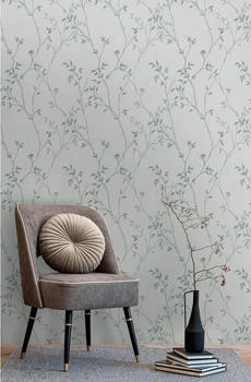 Livingwalls Pure Elegance mit Blätterranken grau