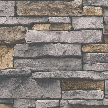 Livingwalls Terra Steintapet grau beige