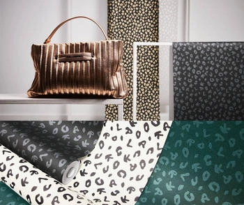 Architects Paper Leopard grau/schwarz metallic