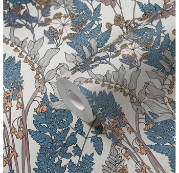 Architects Paper Floral Impression blau/creme/beige