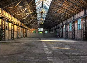 mayddle Industrial Halle Grau Gelb 3,50 x 2,55 m