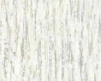 Livingwalls Strukturprofiltapete beige braun weiß (240965)