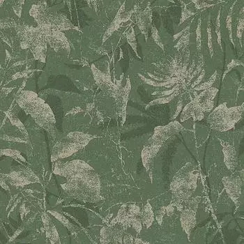 Livingwalls Metropolitan Stories Hot Spots Dschungel Grün-Gold-Metallic Floral 10,05 x 0,53 m