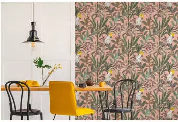 Livingwalls Pintwalls 2 Dschungel Rosa-Grün-Violett Floral 10,05 x 0,53 m