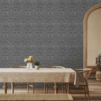 Glööckler Pompöös Provence Anthrazit/Schwarz Ornament 10,05 x 0,53 m