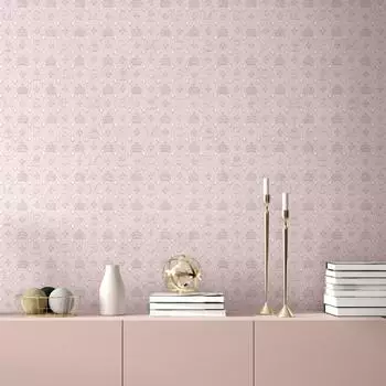 Glööckler Pompöös Provence Rosa Grafisch 10,05 x 0,53 m