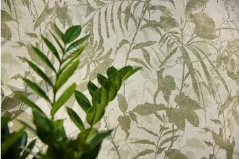 Livingwalls Metropolitan Stories Hot Spots Dschungel Grün-Creme-Gold Floral 10,05 x 0,53 m
