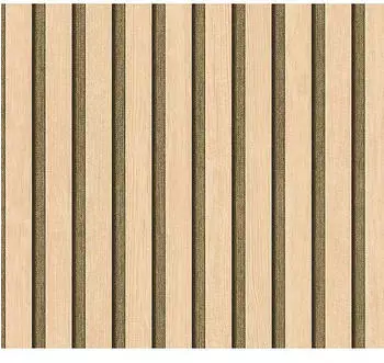 Livingwalls Hygge 3 Paneele Beige-Metallic Holzoptik 10,05 x 0,53 m
