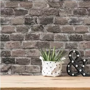 Livingwalls Wood n Stone 2 Vliestapete Ziegelstein Vintage Braun (388143)