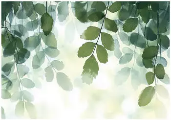Wallarena Gr&uuml;n Papier Baum/Pflanze/Natur Rechteckig 300x210 cm FSC 100% & Wandverkleidungen Fototapeten (800001020163)