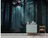 Wallarena Vlies Wald 300x210 cm Fototapeten für Wohnzimmer Schlafzimmer Wandtapete 3D Effektinkl. Kleister Nacht Hirsch Landschaft (15956VX6)