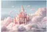 Wallarena Vlies Kinderzimmer 350x250 cm Kinderzimmer Fototapeten für Kinder Mädchen Kinderzimmertapete Landschaft Wolken Schloss Dreamy (15928VX7)