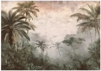 Wallarena Vlies Dschungel 350x250 cm Fototapeten f&uuml;r Wohnzimmer Schlafzimmer Wandtapete 3D Effektinkl. Kleister Wald (16088VX7)